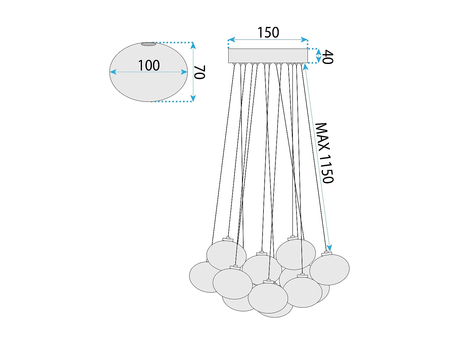 Lampe Toolight Ms024-13Cp Black