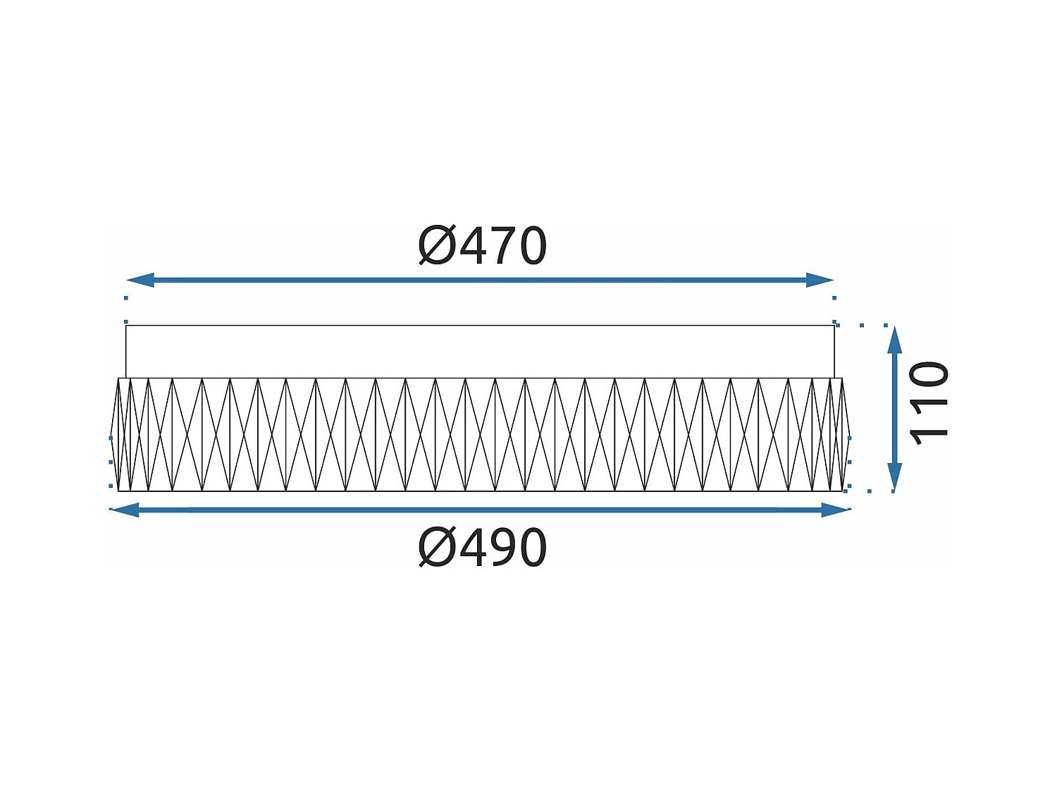 Plafonnière Toolight App1744-C Chrome 50