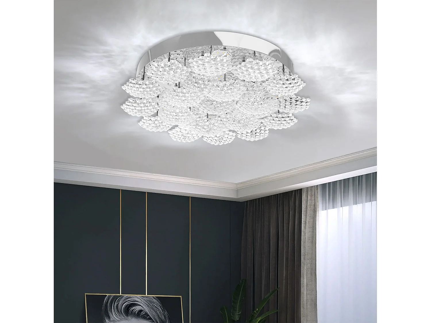 Lampe Led Toolight Ms014-C Chrome