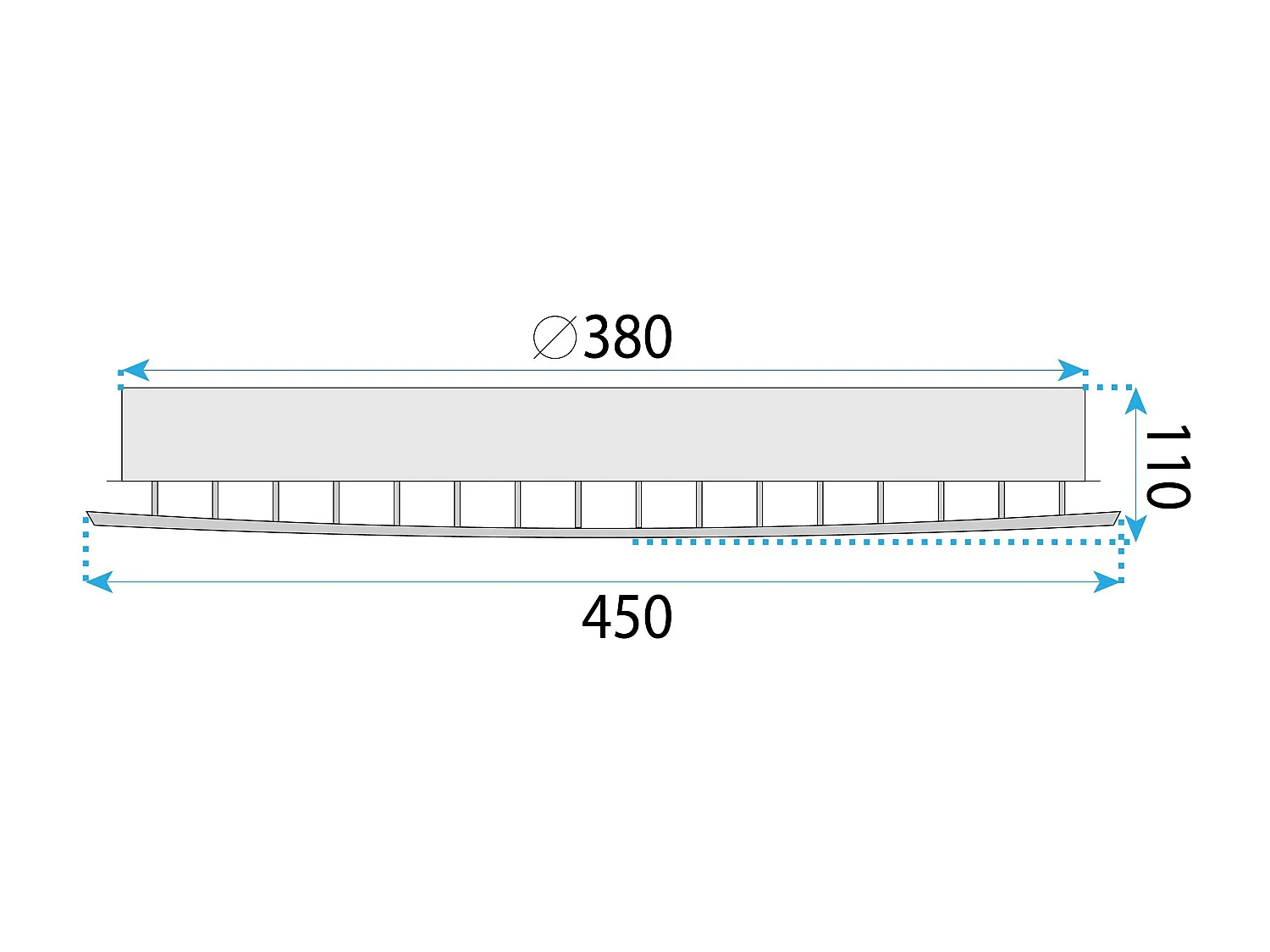 Lampe Led Toolight Ms014-C Chrome