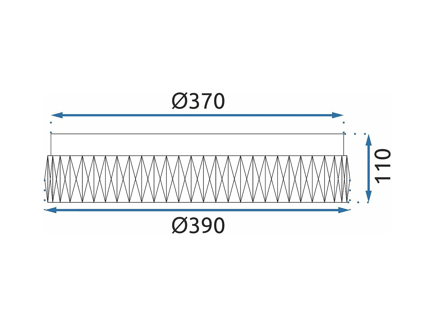 Lampe Toolight App1720-C Brush Gold 40Cm