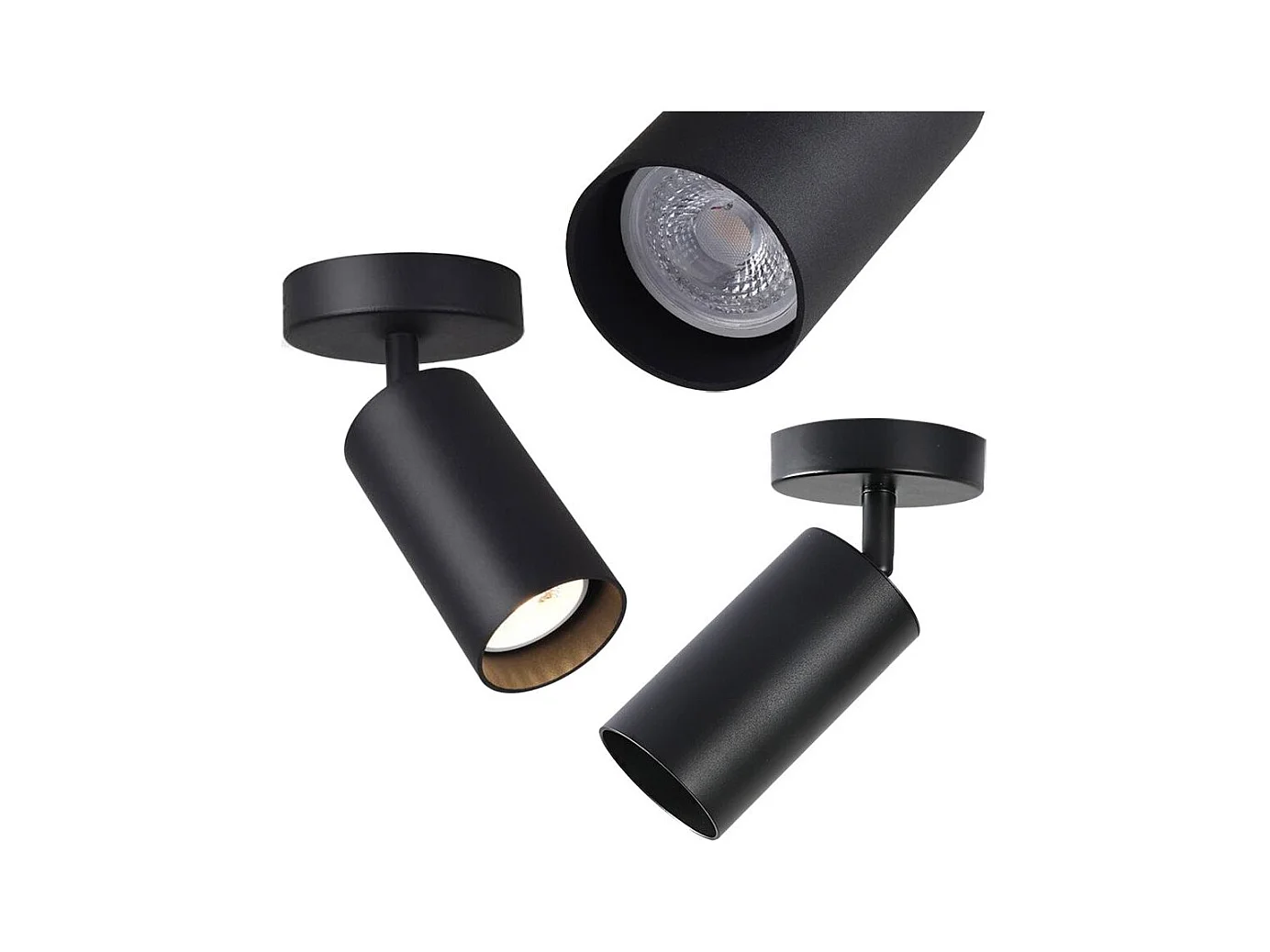 Lâmpada De Teto Toolight App1244-1C Black