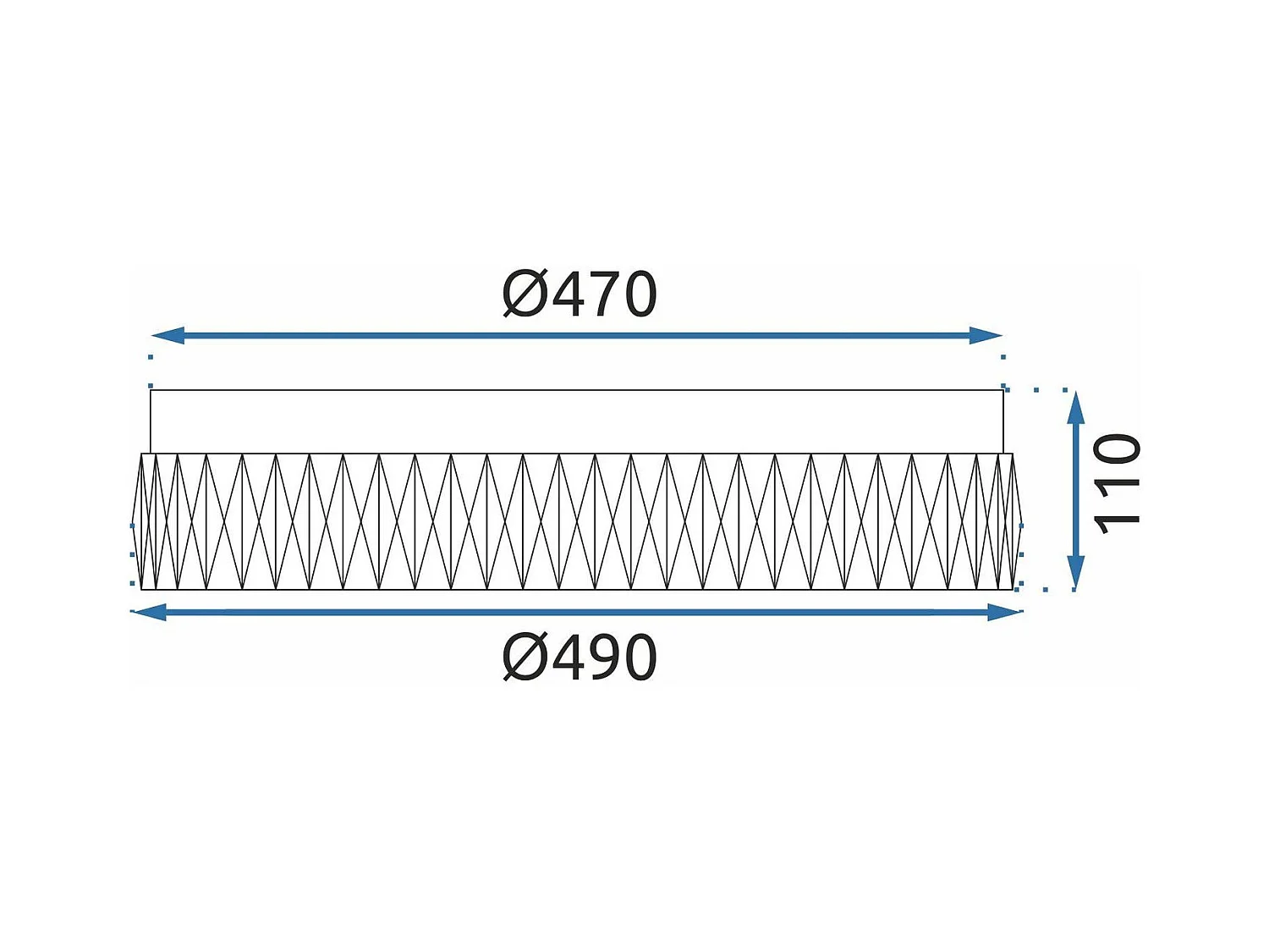 Lampe Toolight App1721-C Gold 50