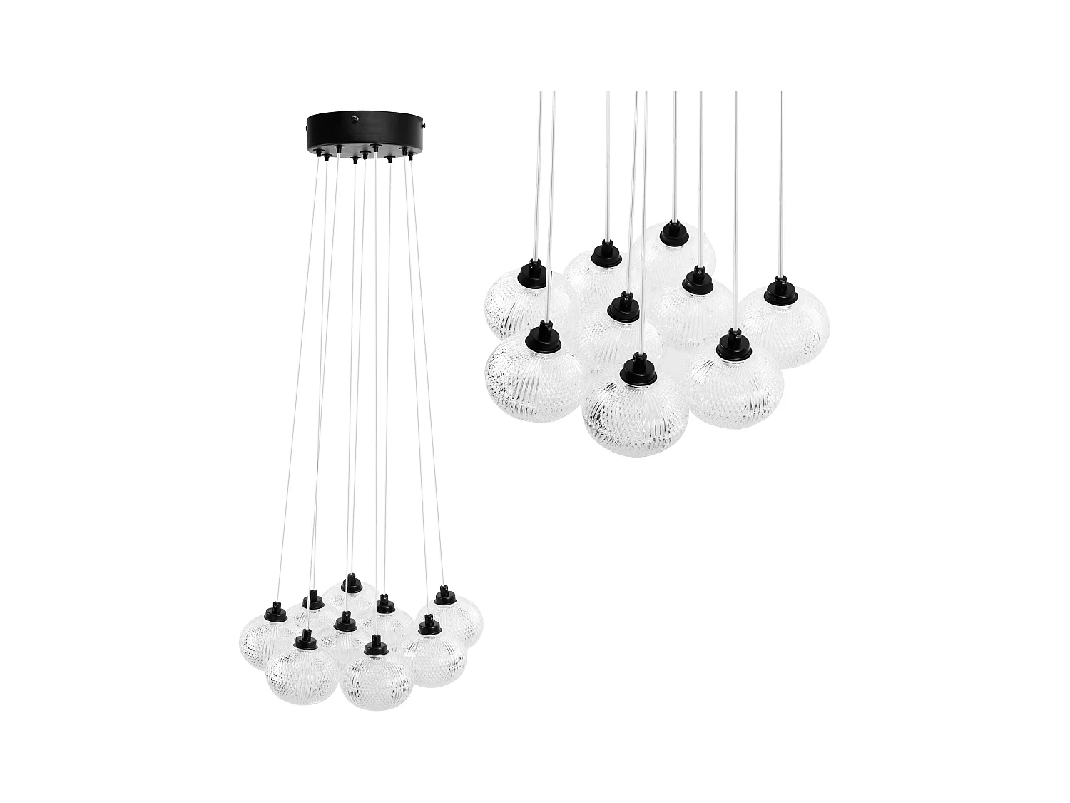 Lampe Toolight Ms022-9Cp Black