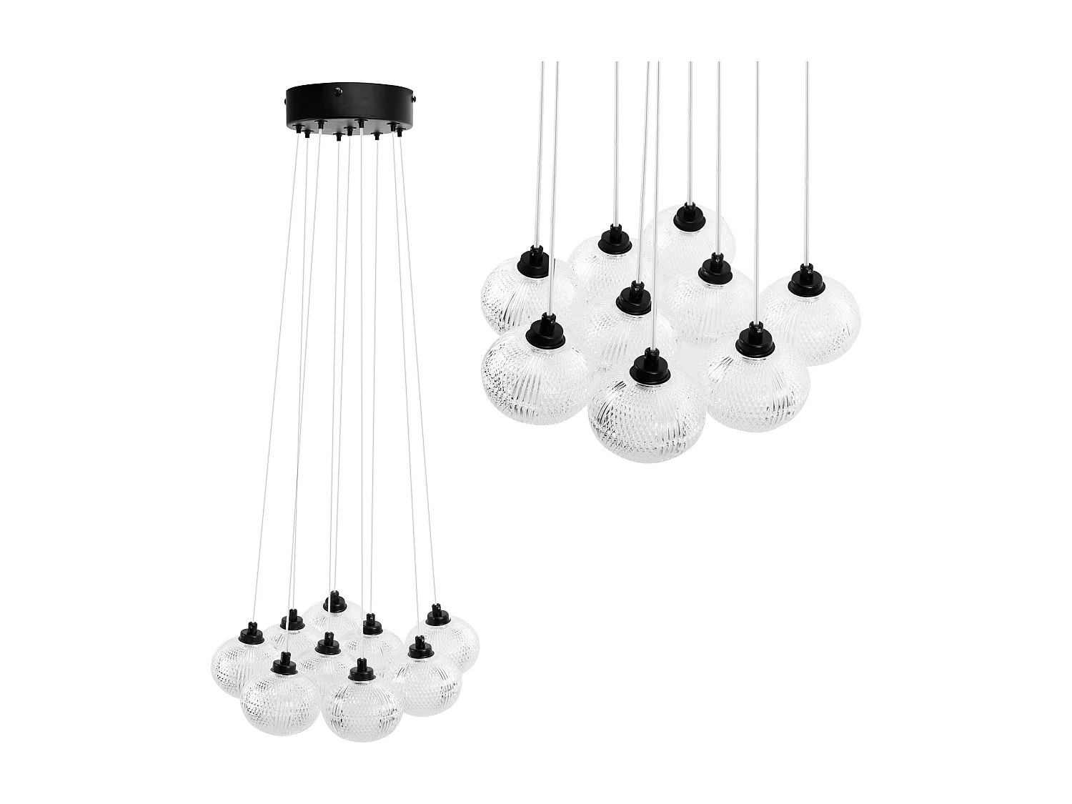 Lampe Toolight Ms022-9Cp Black