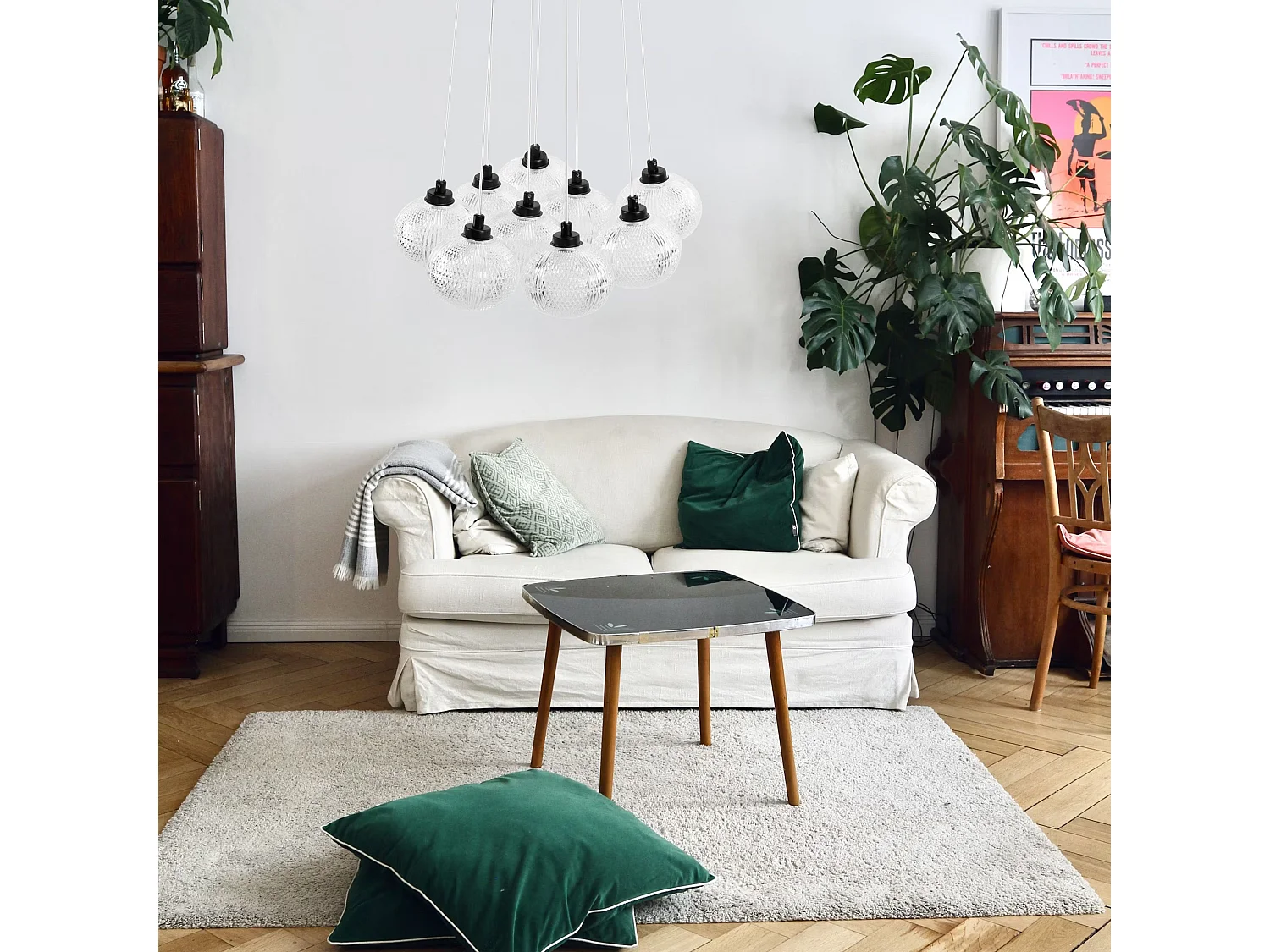 Lampe Toolight Ms022-9Cp Black