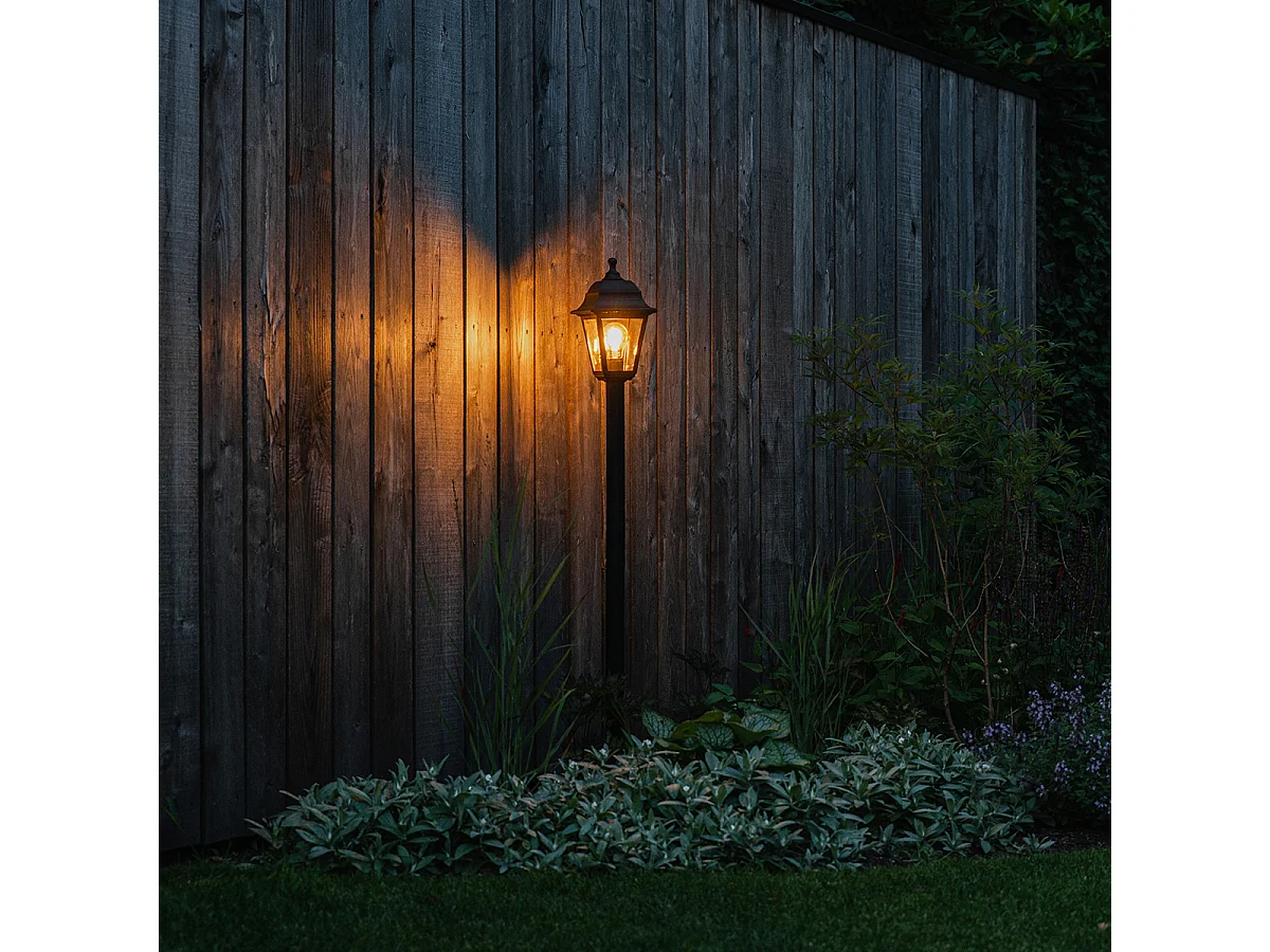 Lanterne classique noire 122 cm IP44 - Capital