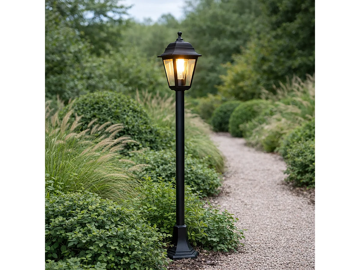 Lanterne classique noire 122 cm IP44 - Capital