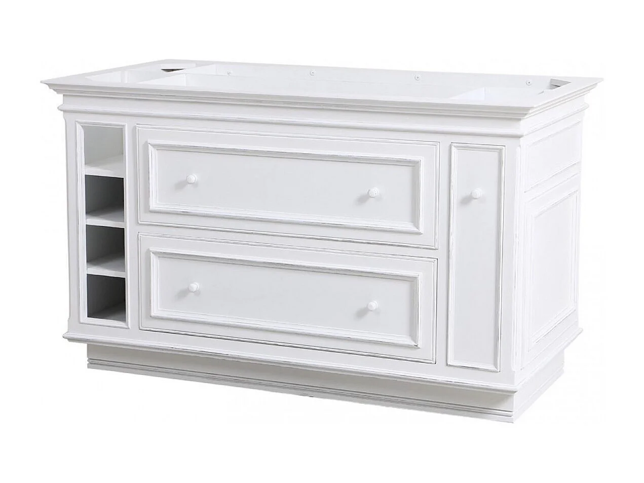 Ilot central MDF Blanc - Harmonie Interior's