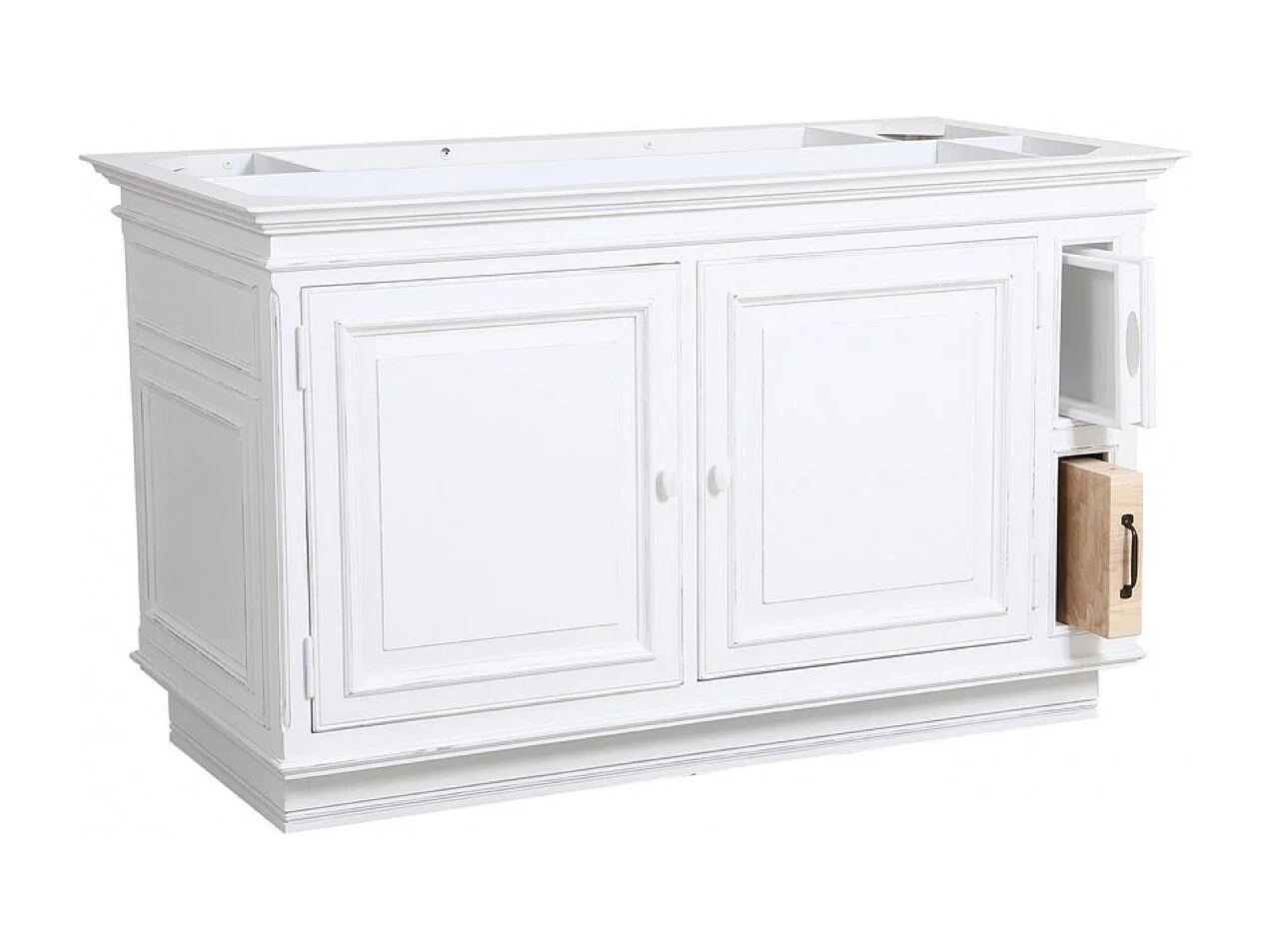 Ilot central MDF Blanc - Harmonie Interior's