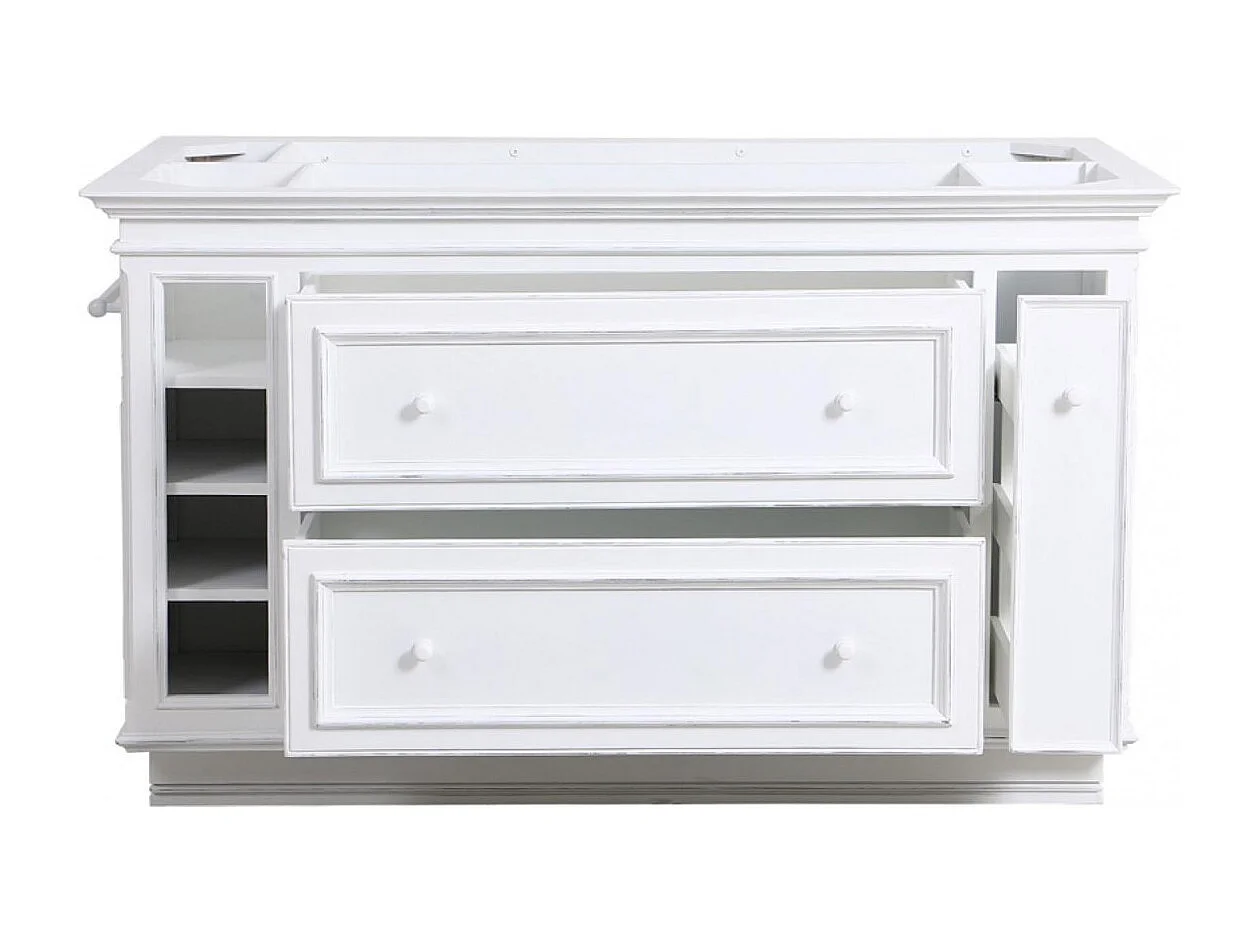 Ilot central MDF Blanc - Harmonie Interior's