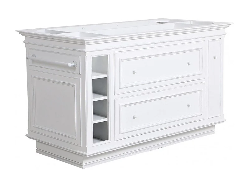 Ilot central MDF Blanc - Harmonie Interior's