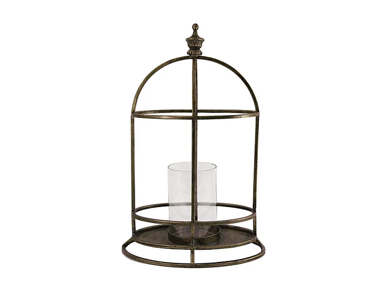 Lanterne laitonnée Métal Bronze - Charme Interior's