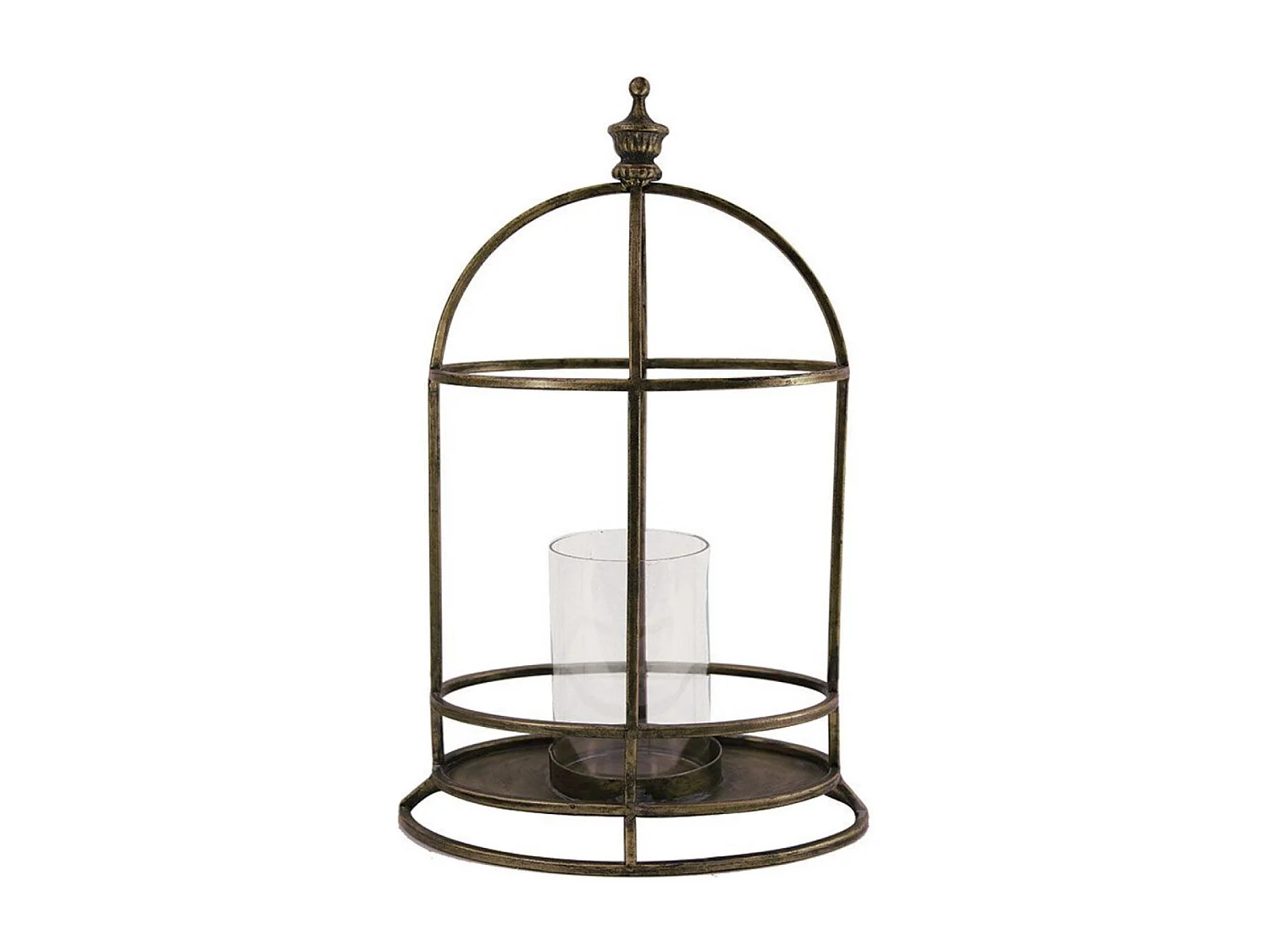 Lanterne laitonnée Métal Bronze - Charme Interior's