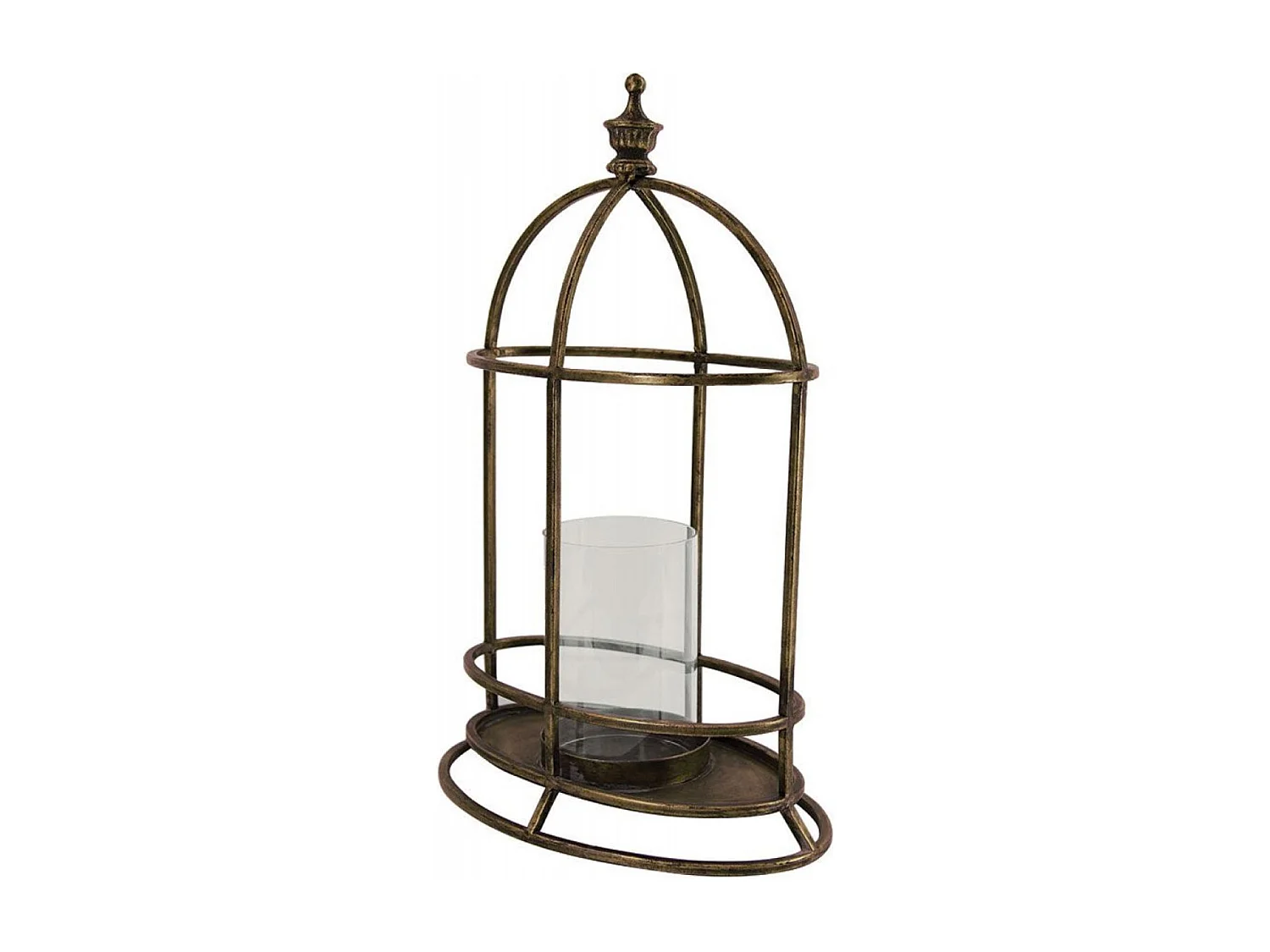 Lanterne laitonnée Métal Bronze - Charme Interior's