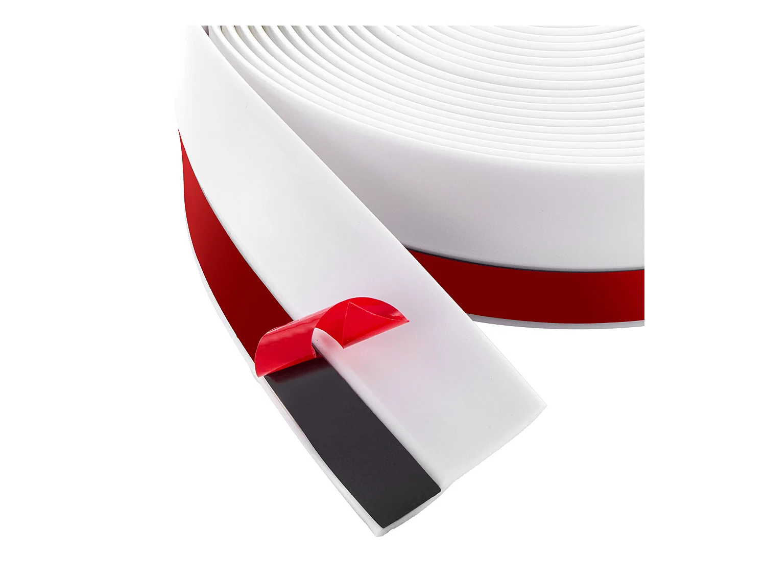 Bande d'Étanchéité SucceBuy pour Porte de Garage de 1036cm, Imperméabilisation Universelle, Composite TPE Souple et Rigide, Adhésif et Vis, Blanc