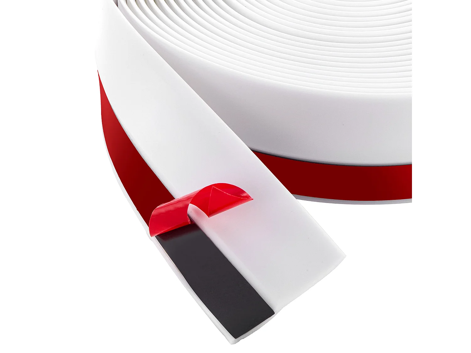 Sellador de Puerta de Garaje SucceBuy de 1036cm, Impermeabilización Universal, Compuesto TPE Flexible y Rígido, Adhesivo y Tornillos, Blanco