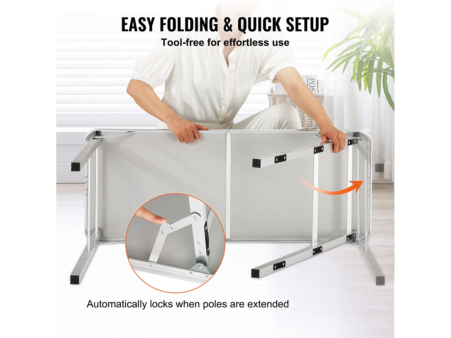 Table de Podium pour Salon Professionnel SucceBuy, 97 x 38 cm, Comptoir d'Exposition Pliable avec Support de Rangement et Sac de Transport