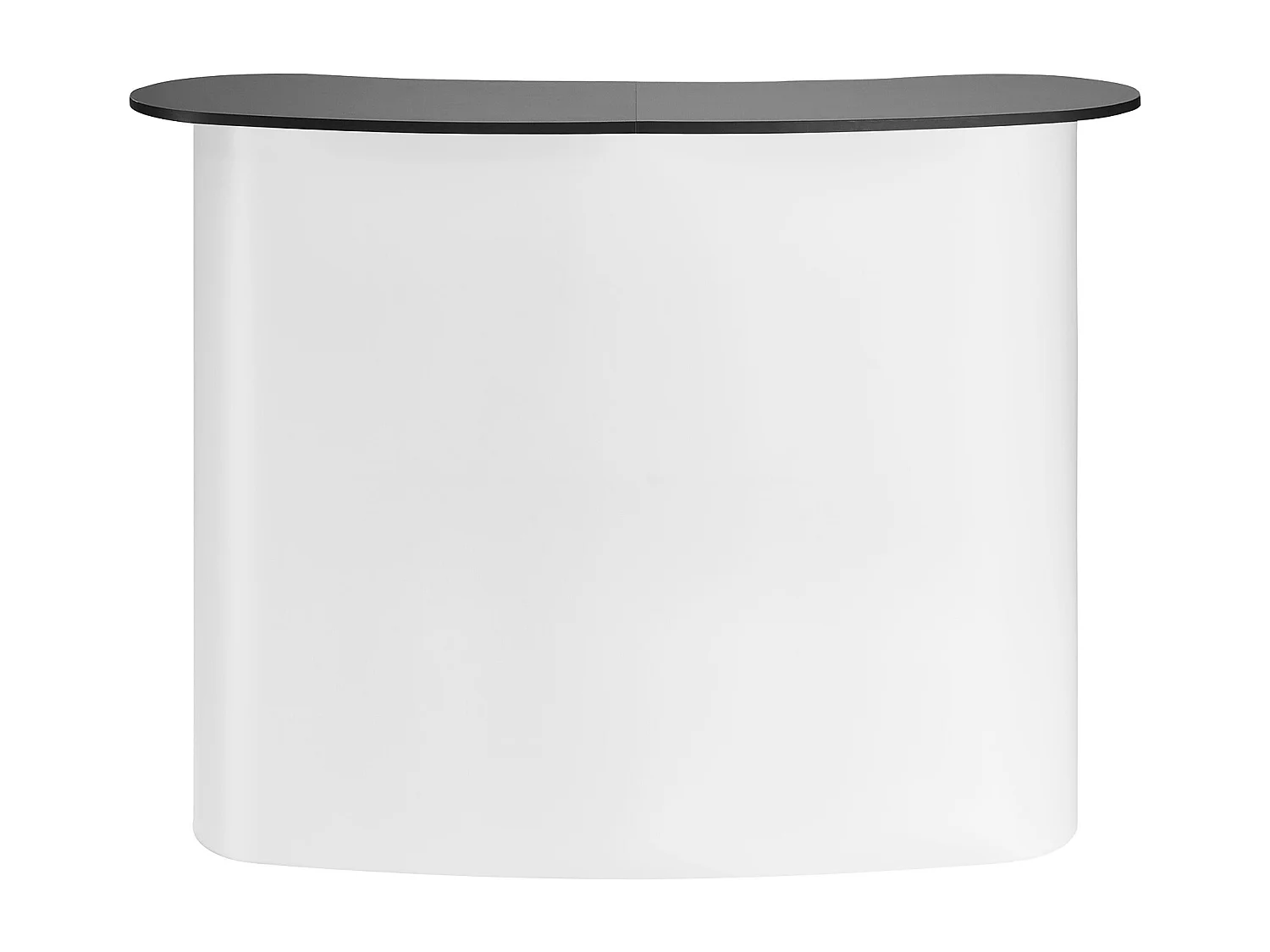 Table de Présentation pour Salon Professionnel SucceBuy 130CM x 46.5CM x 95CM, Support de Comptoir d'Exposition Pliable avec Support de Rangement