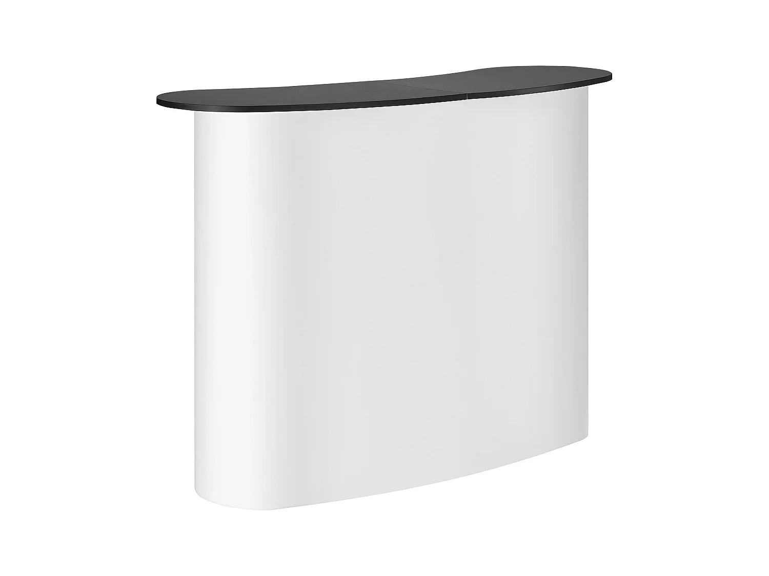 Table de Présentation pour Salon Professionnel SucceBuy 130CM x 46.5CM x 95CM, Support de Comptoir d'Exposition Pliable avec Support de Rangement