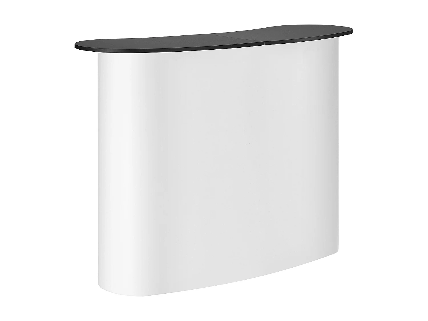 Table de Présentation pour Salon Professionnel SucceBuy 130CM x 46.5CM x 95CM, Support de Comptoir d'Exposition Pliable avec Support de Rangement