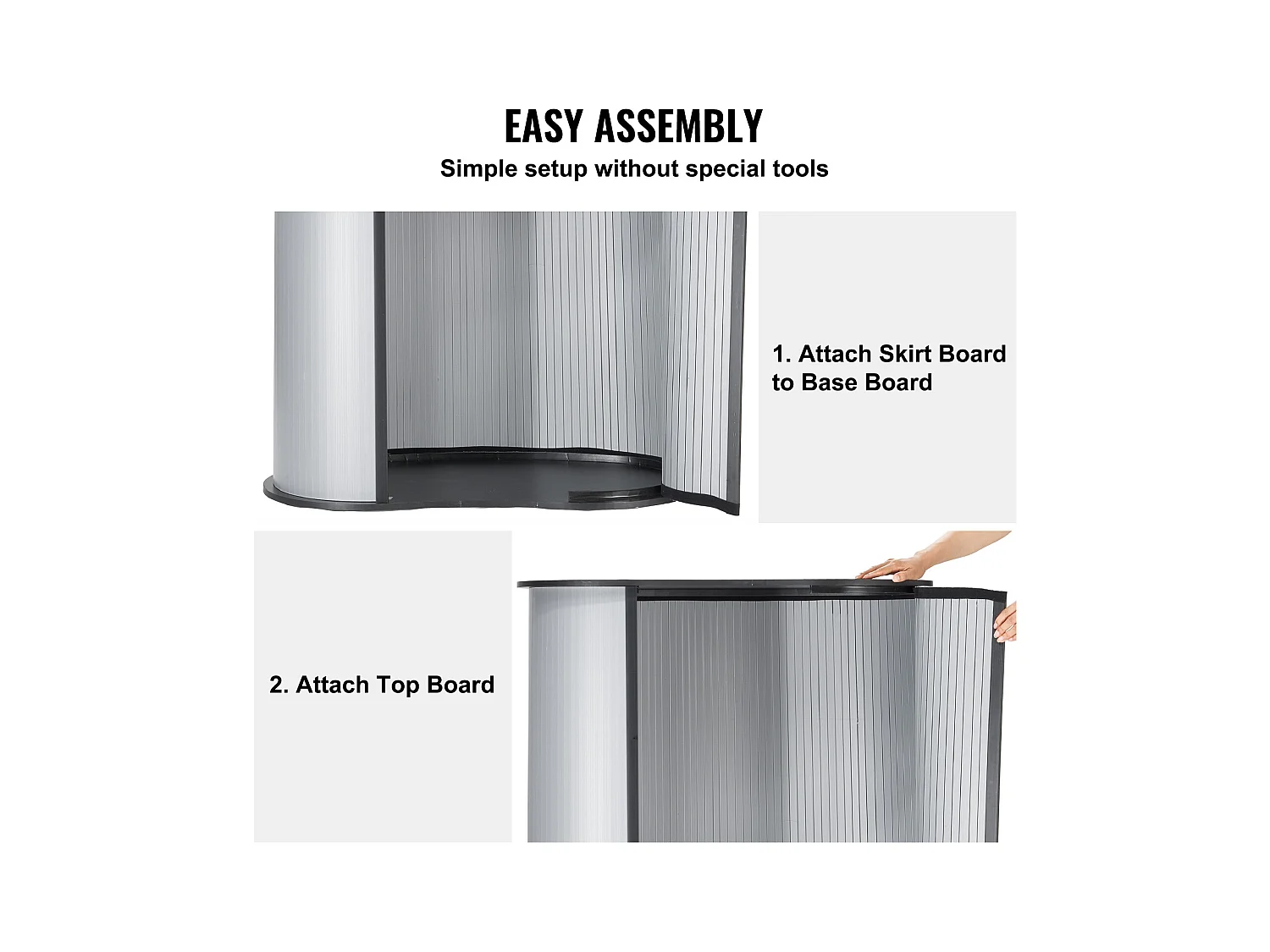 Presentatietafel SucceBuy voor Professionele Beurs, Opvouwbare Balieondersteuning 90CM x 49CM x 94CM