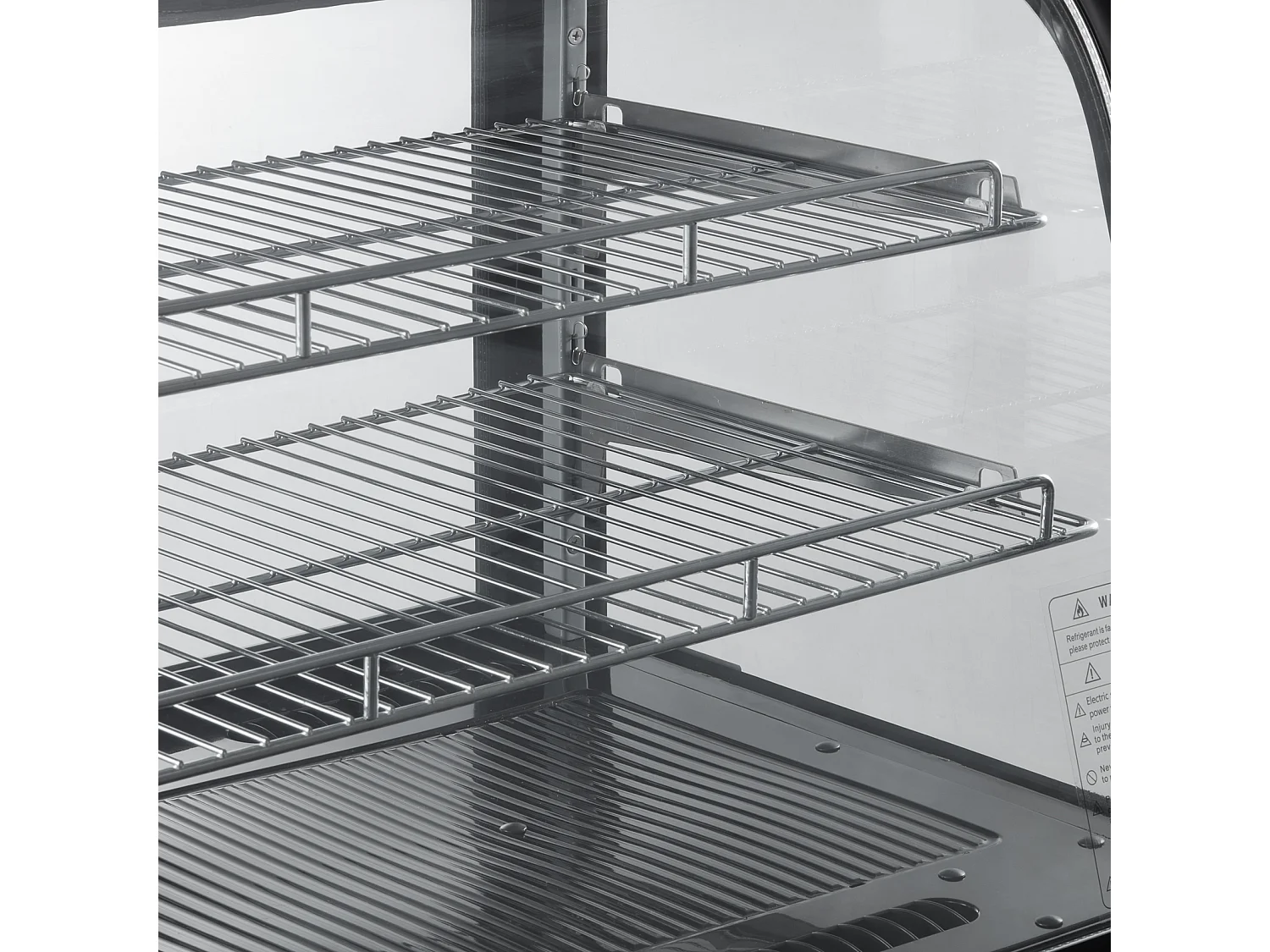 Vitrine Refrigerada SucceBuy, Vitrine de Confeitaria de Balcão de 115 L, Refrigerador Comercial a 2 Níveis com Iluminação LED, Arrefecimento TURBO