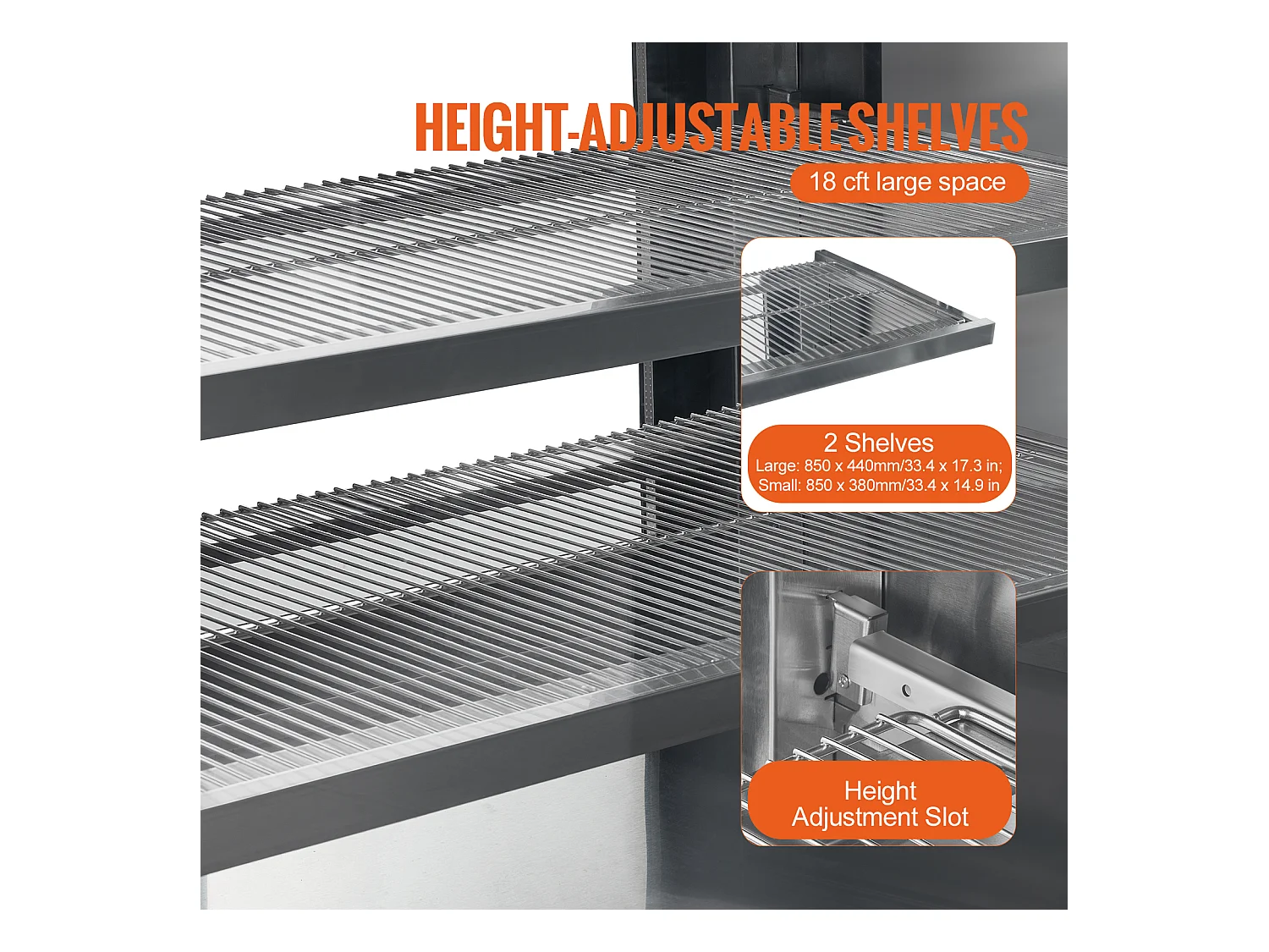 Vitrine Réfrigérée SucceBuy 505 L à 2 Niveaux, pour Boulangerie, Magasin, Restaurant