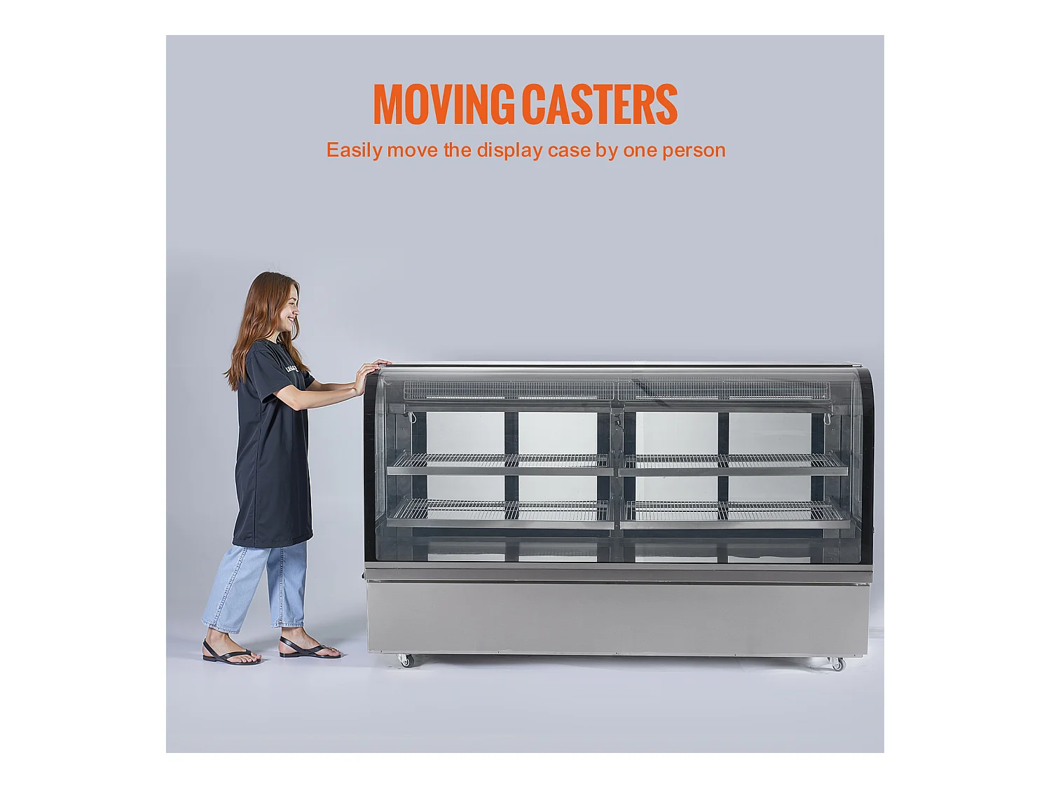 Vitrine Réfrigérée SucceBuy 901 L à 4 Niveaux, pour Boulangerie, Magasin, Restaurant