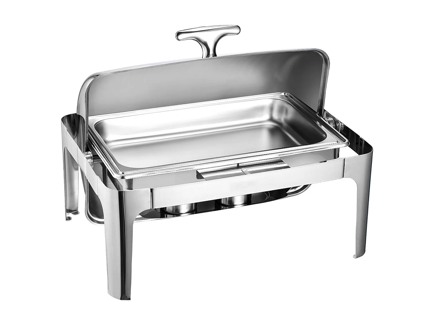 Scaldavivande SucceBuy Set di Scaldavivande Rettangolari in Acciaio Inox da 8.5 L con Teglia Grande