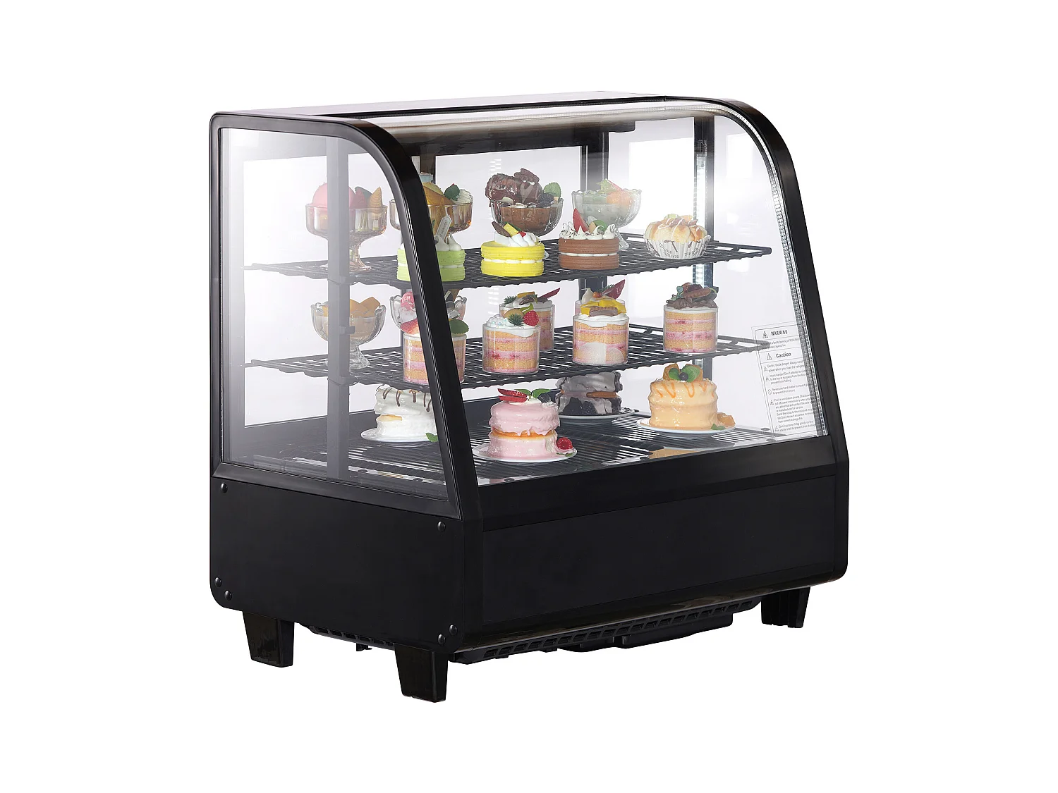 Vitrine Réfrigérée SucceBuy 100 L à 2 Niveaux, pour Boulangerie, Magasin, Restaurant