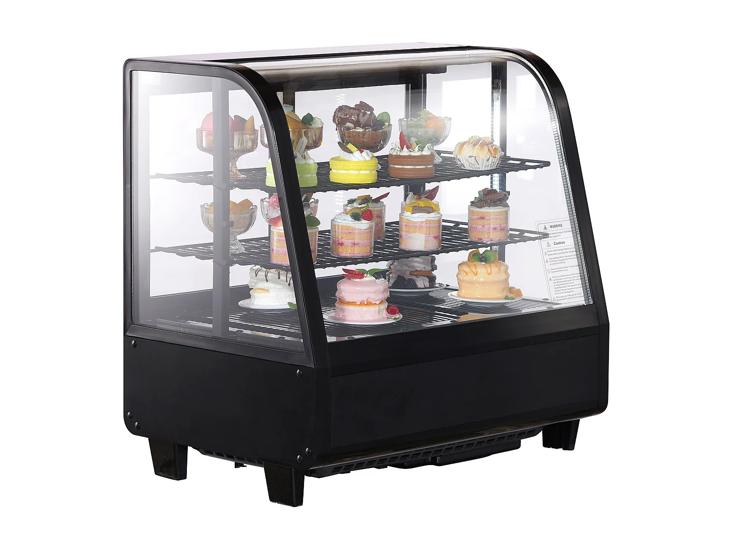 Vitrine Réfrigérée SucceBuy 100 L à 2 Niveaux, pour Boulangerie, Magasin, Restaurant