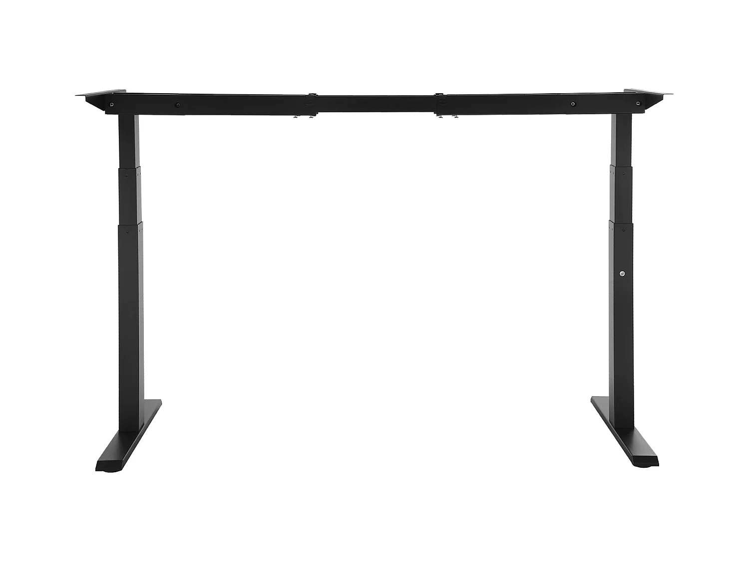 Cadre Debout de Bureau SucceBuy Cadre de Bureau Debout Électrique à Double Moteur Réglable de 65-129 cm de Hauteur, Noir