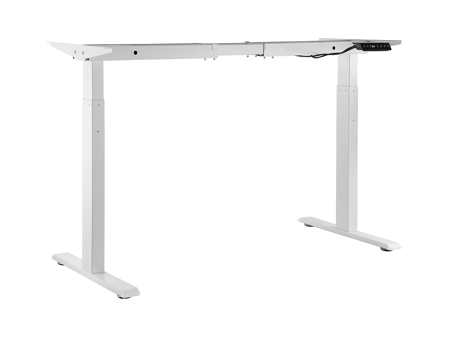 Cadre Debout de Bureau SucceBuy Cadre de Bureau Debout Électrique à Double Moteur, Blanc