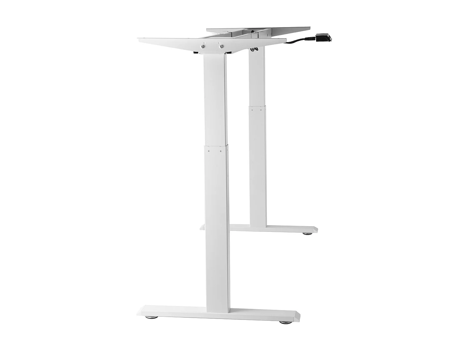 Cadre Debout de Bureau SucceBuy Cadre de Bureau Debout Électrique à Double Moteur, Blanc