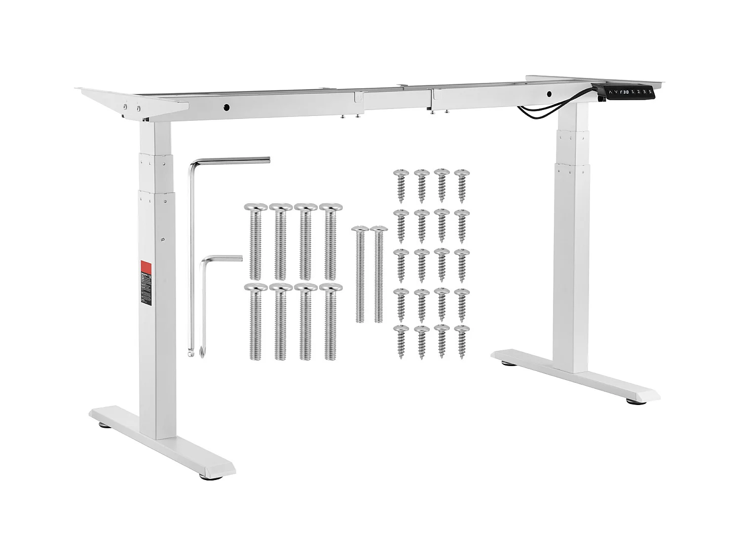 Cadre Debout de Bureau SucceBuy Cadre de Bureau Debout Électrique, Réglable de 65-129 cm de Hauteur, Double Moteur