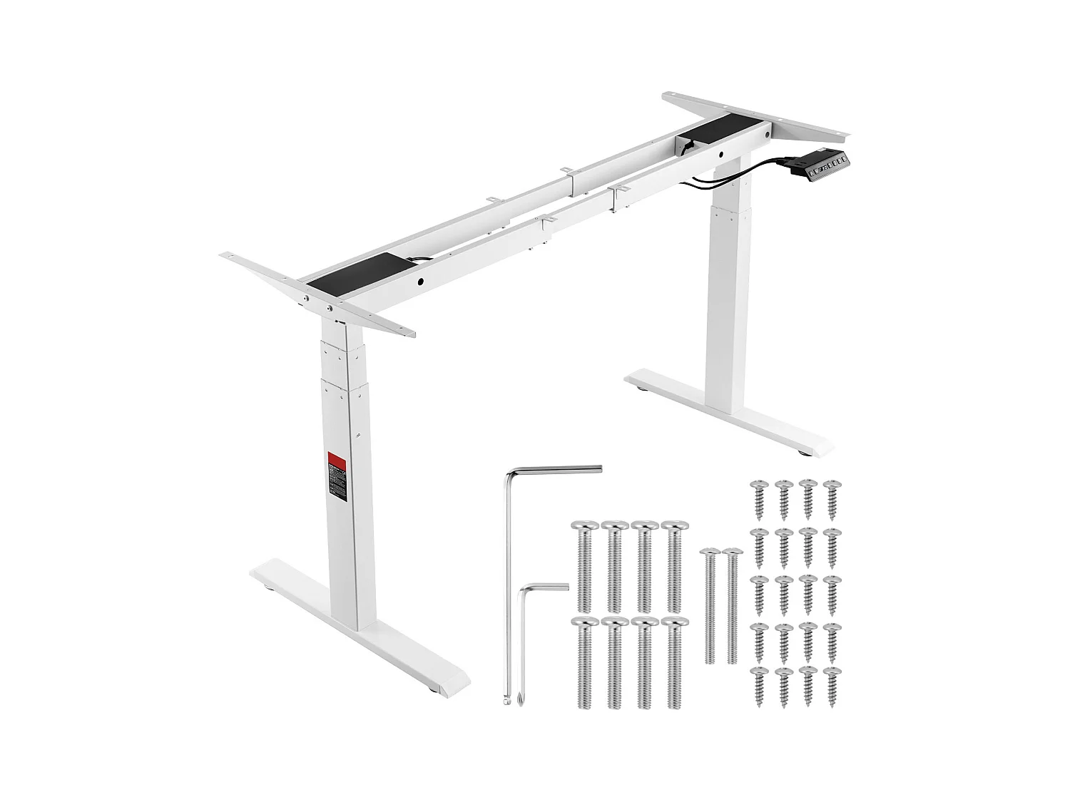 Cadre Debout de Bureau SucceBuy Cadre de Bureau Debout Électrique, Réglable de 65-129 cm de Hauteur, Double Moteur