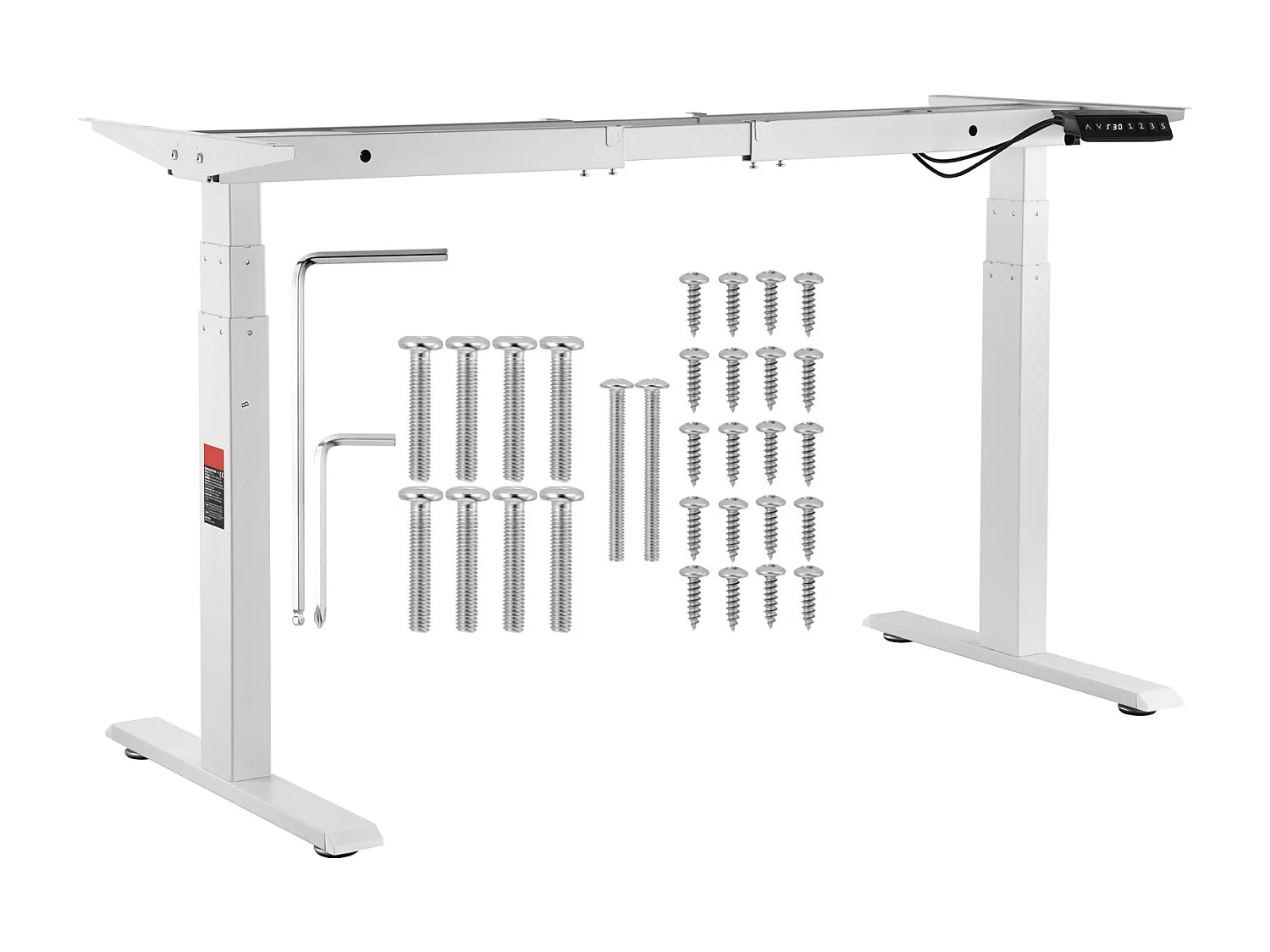 Cadre Debout de Bureau SucceBuy Cadre de Bureau Debout Électrique, Réglable de 65-129 cm de Hauteur, Double Moteur