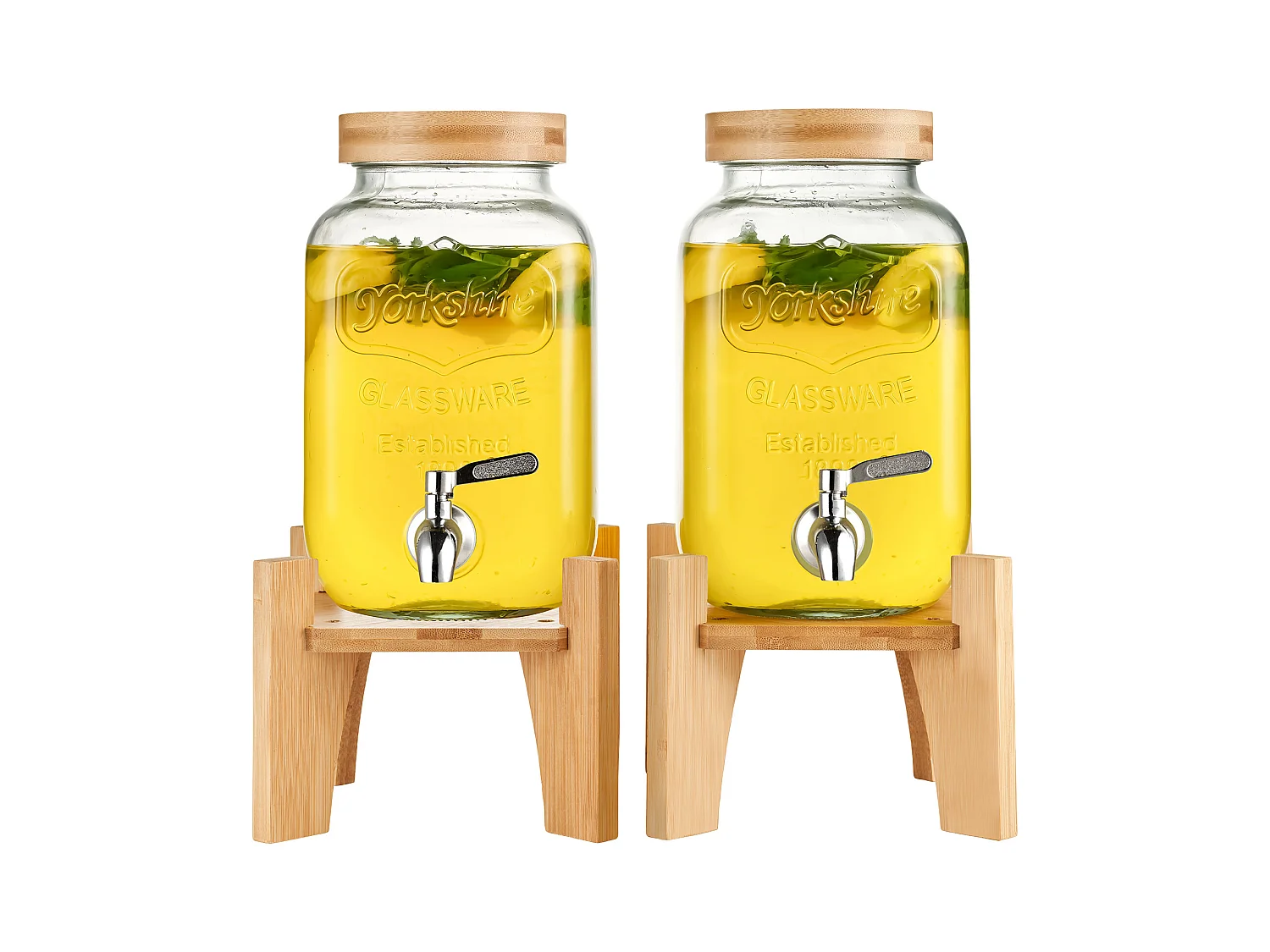 Distributeur de Boisson SucceBuy Distributeur de Boissons 3.8 L pour Fêtes, Verre, Support