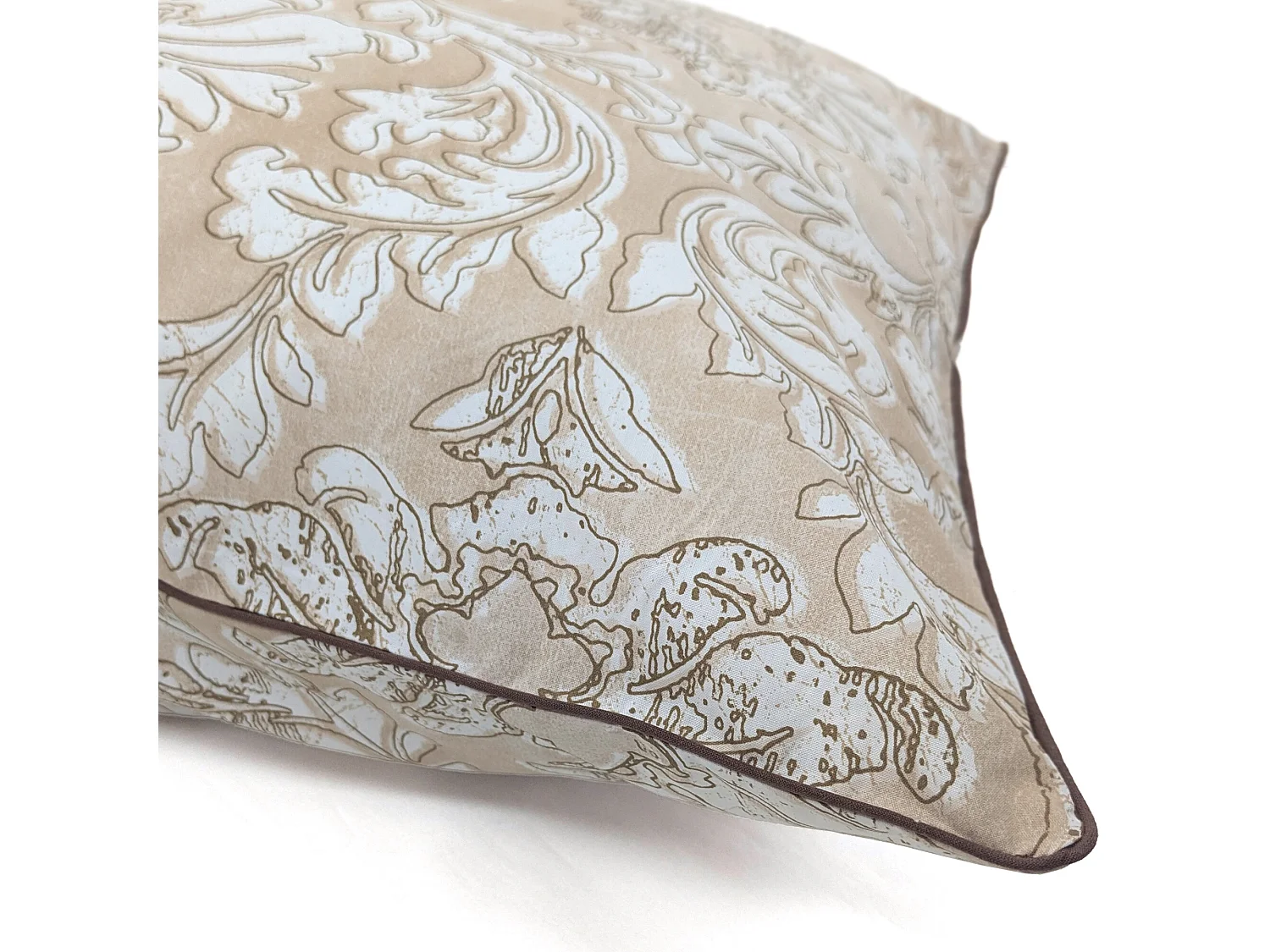 Taie d'oreiller 50x70 cm percale de coton PALAZZO beige