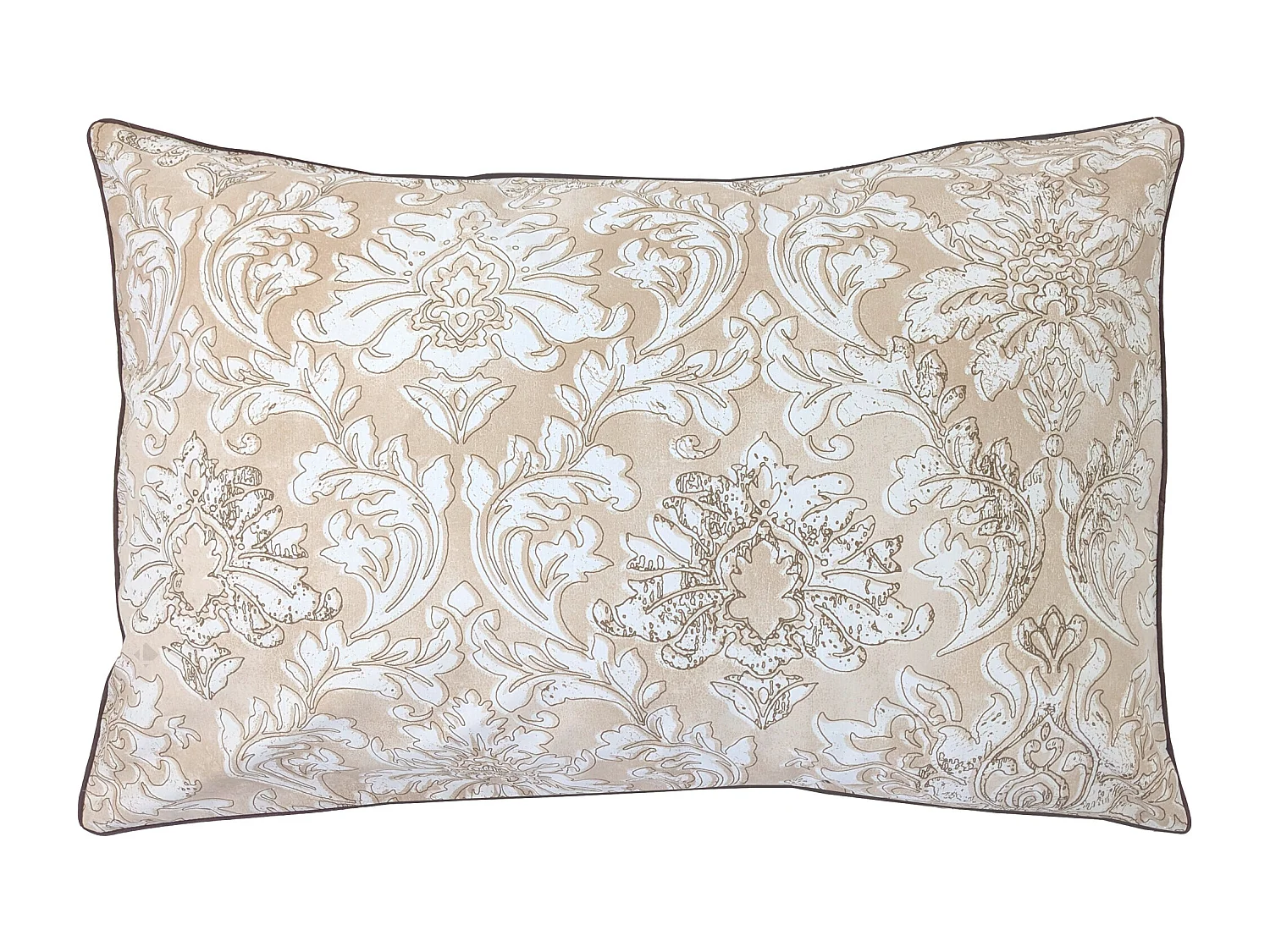 Taie d'oreiller 50x70 cm percale de coton PALAZZO beige