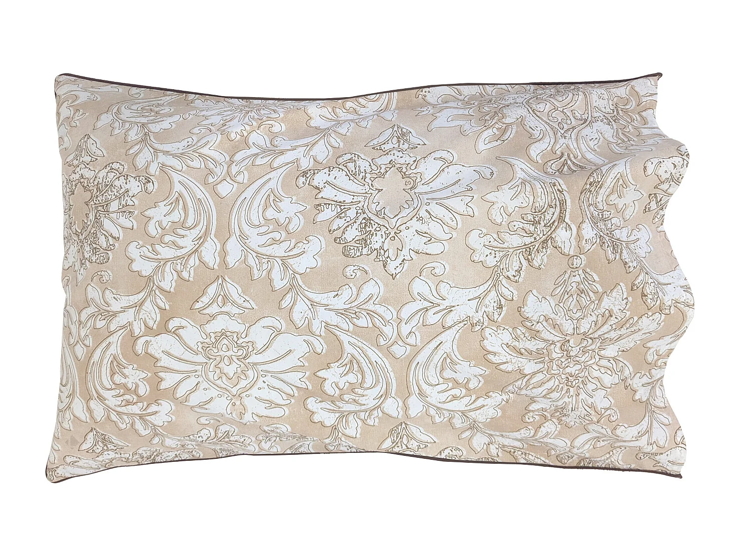 Taie d'oreiller 50x70 cm percale de coton PALAZZO beige