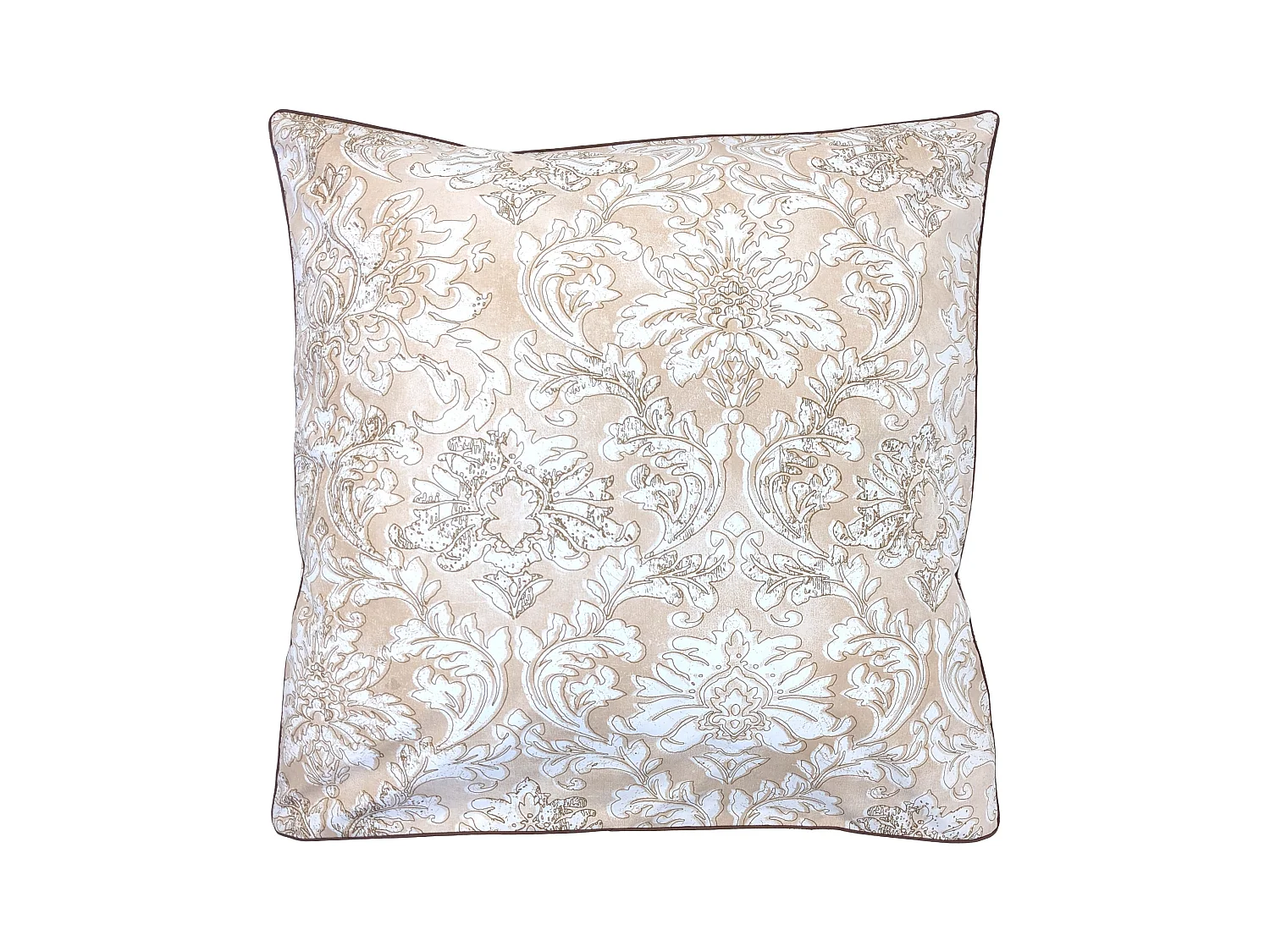 Taie d'oreiller 65x65 cm percale de coton PALAZZO beige