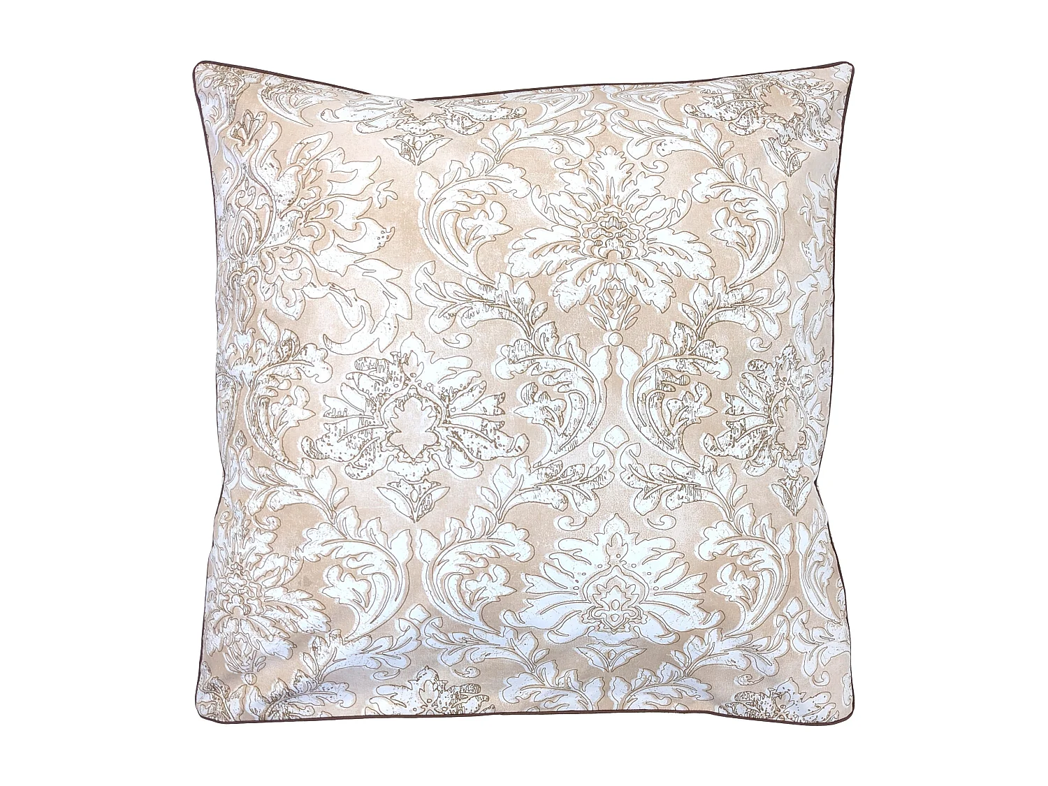 Taie d'oreiller 65x65 cm percale de coton PALAZZO beige