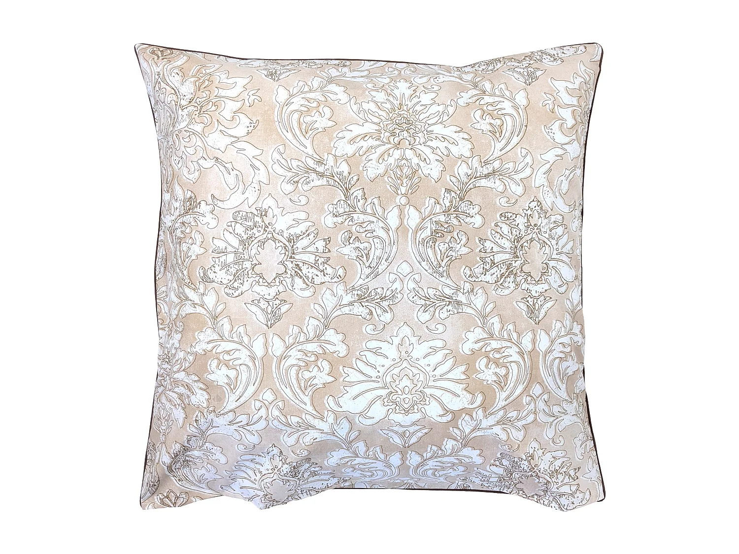 Taie d'oreiller 65x65 cm percale de coton PALAZZO beige