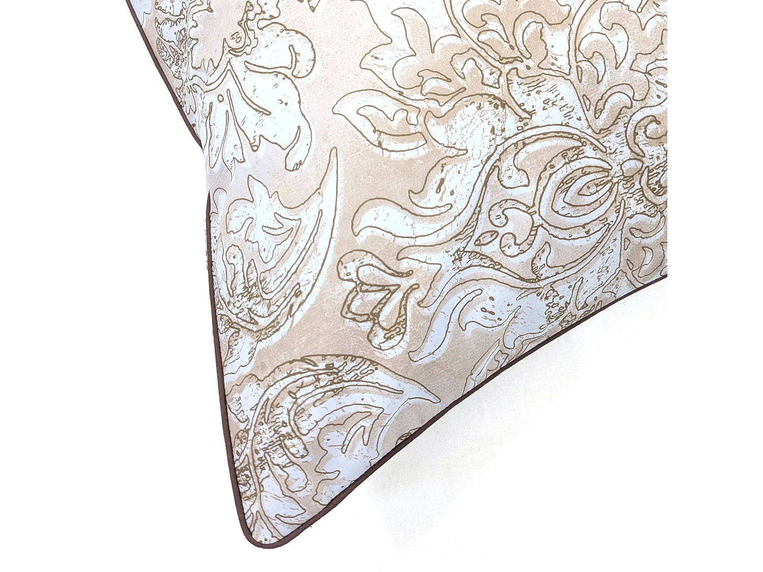 Taie d'oreiller 65x65 cm percale de coton PALAZZO beige