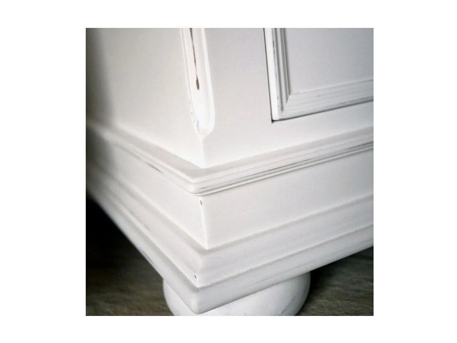 Buffet bas blanc 2 portes 2 tiroirs MDF Blanc - Harmonie Interior's