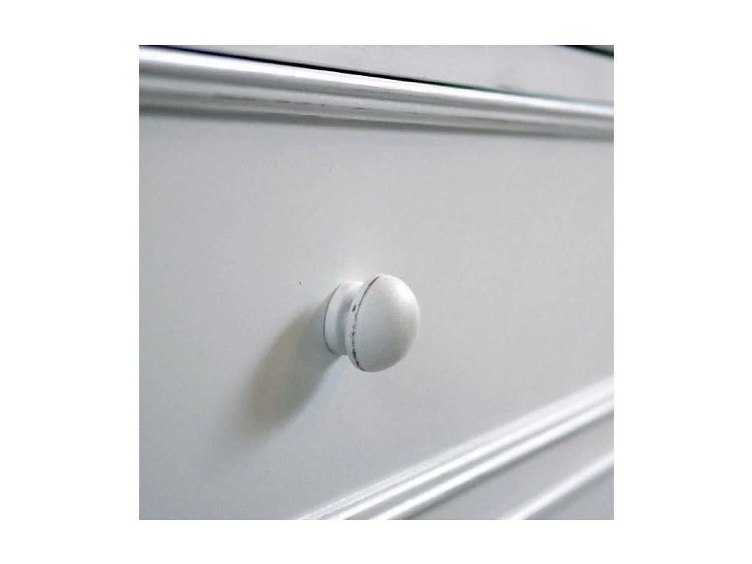 Buffet bas blanc 2 portes 2 tiroirs MDF Blanc - Harmonie Interior's