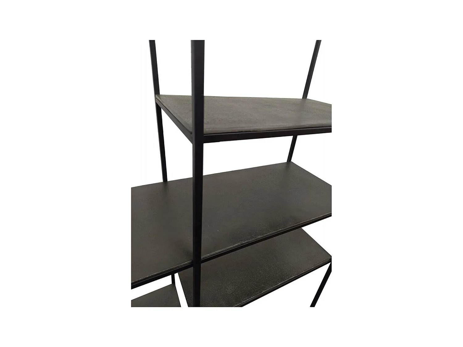 Bibliothèque haute Métal Noir - Factory Interior's