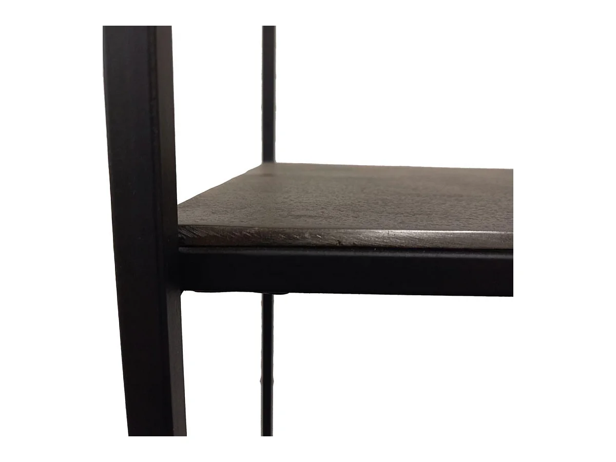 Bibliothèque haute Métal Noir - Factory Interior's